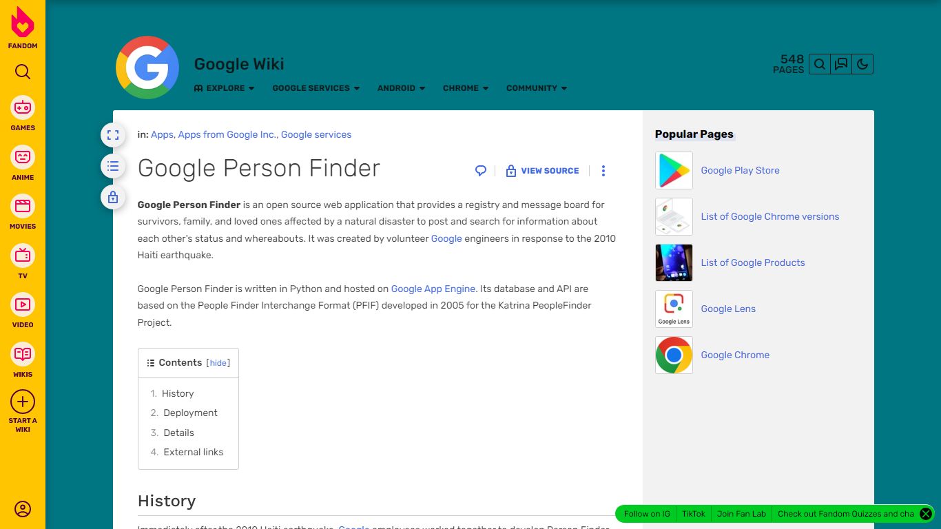 Google Person Finder | Google Wiki | Fandom